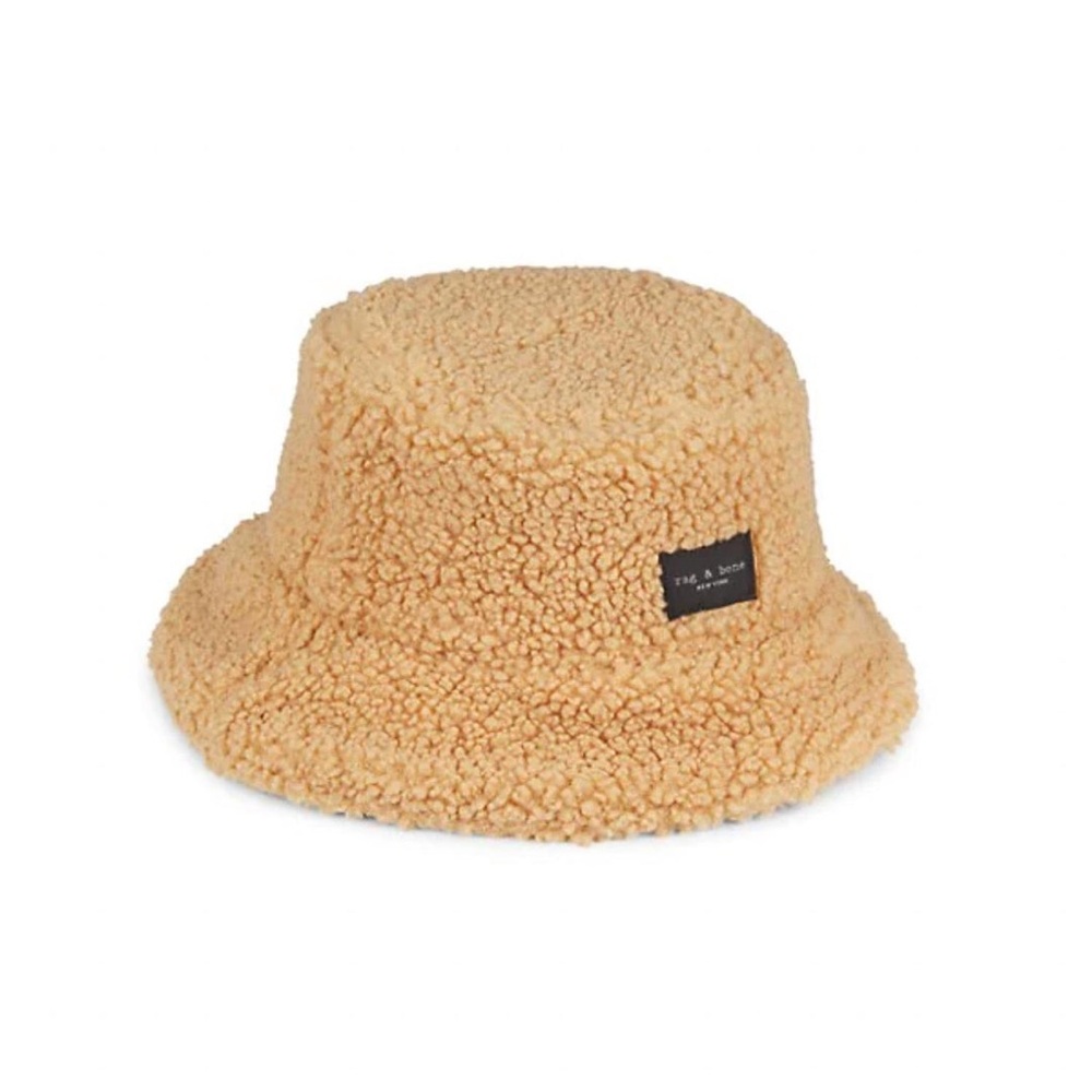 Rag & Bone Addison Reversible Tan Bucket Hat